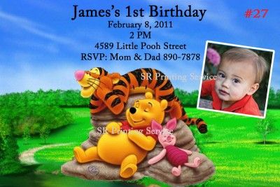 Baby 1st Birthday Invitations Personalized Custom Made  