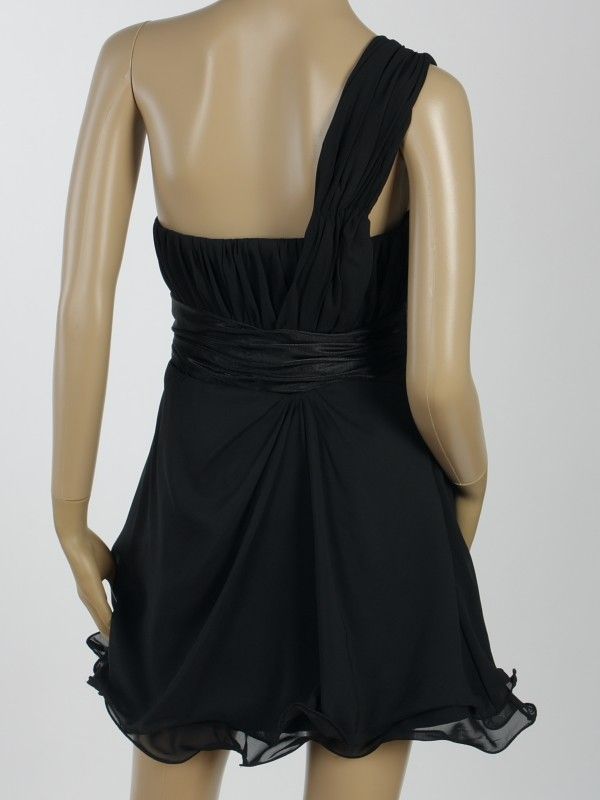 BRIDESMAID PARTY EVENING COCKTAIL DRESS BLACK SZ M 983  