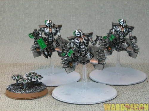 25mm Warhammer 40K WDS painted Necrons Destroyers e7  