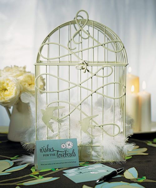 WEDDING RECEPTION DECORATIVE LOVE BIRDCAGE WISHING WELL  