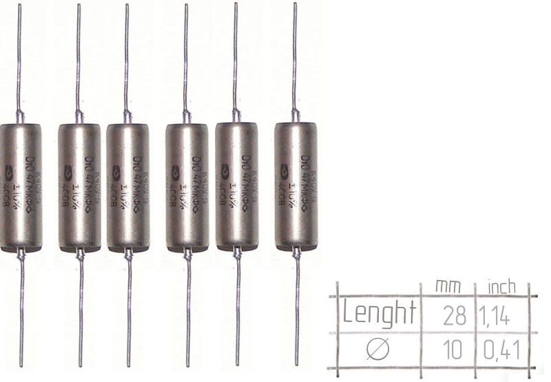 400V 0.047uf .047uf Paper in oil PIO K40Y 9 capacitors. 8 pcs  