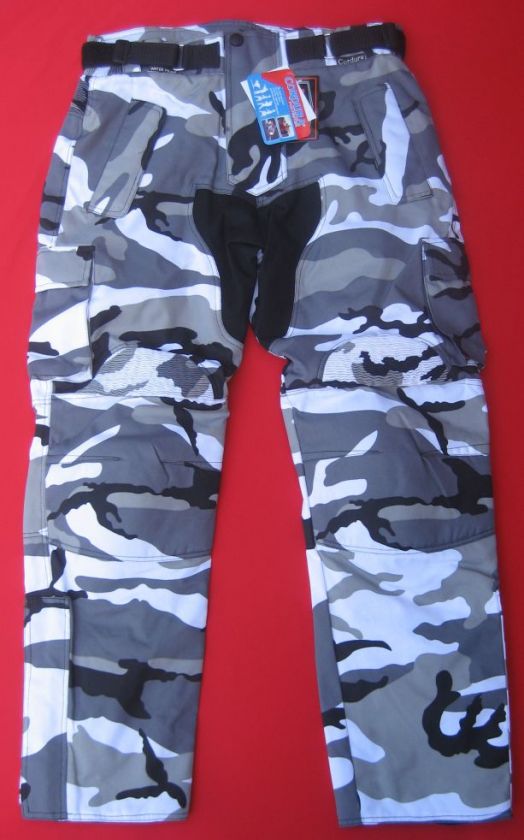 Mens Urban Camouflage CORDURA KEVLAR MOTORCYCLE PANTS  