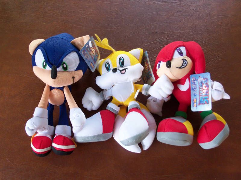 Sonic Adventure The Hedgehog bean Bag set 3 NWHT  