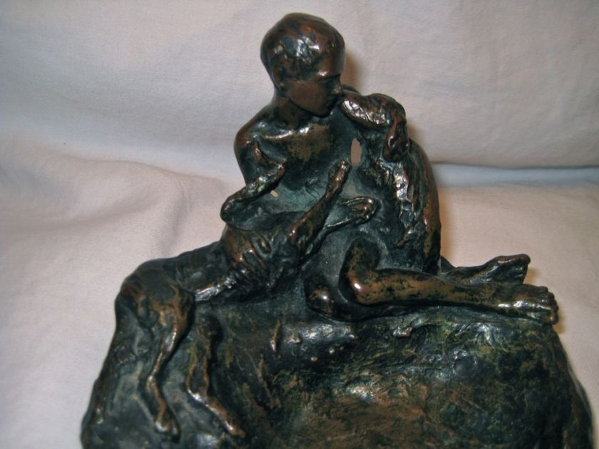 Antique William Meyerowitz Bronze Jewish Art Sculpture  