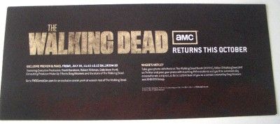 SDCC The Walking Dead Deer Eating Zombie Ltd Signed +  