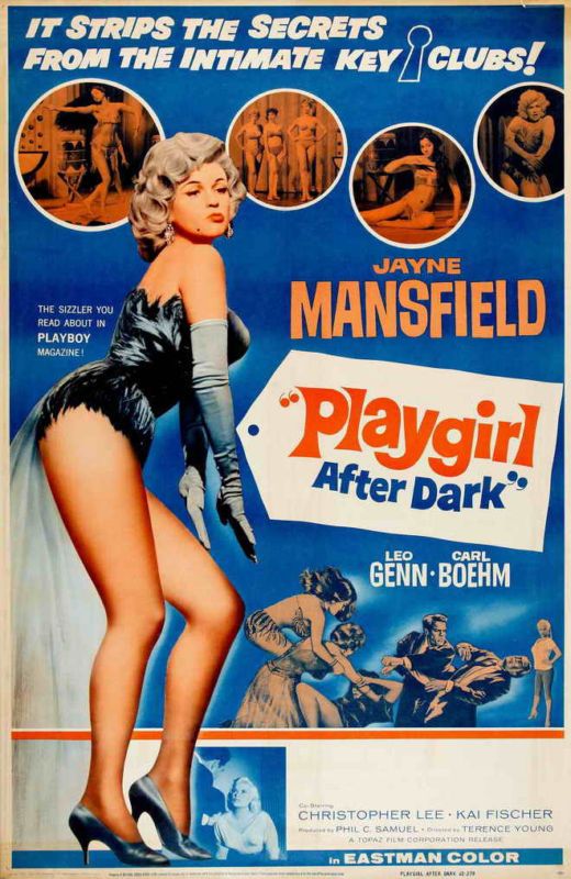 JAYNE MANSFIELD POSTER   PLAYGIRL AFTER DARK   UNIK  