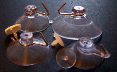 SUCTION CUPS w/METAL HOOK + PVC TACK & FREEBIE SUCTIONCUPS4U 