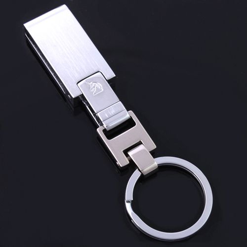   Fashion Silver Bronzed Key Chain Ring Belt Keeper Fob Gift S014  
