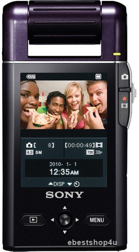 SONY MHS PM5 BLOGGIE HD MP4 VIDEO CAMERA W/ USB VIOLET  