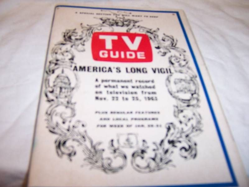 TV Guide Jan 25 31, 1964 Americas Long Vigil  