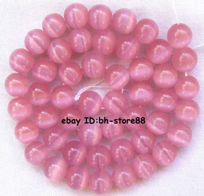 8mm rose Cats Eye Stone gemstone Beads 14  