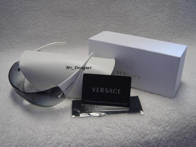 VERSACE AUTHENTIC WHITE VE 2054 1000/8G NEW SUNGLASSES OVE GENUINE 