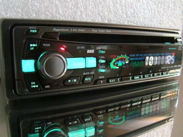 CLASSIC ALPINE CDA 7940 AUDIOPHILE PREAMP SQ CAR CD PLAYER STEREO 