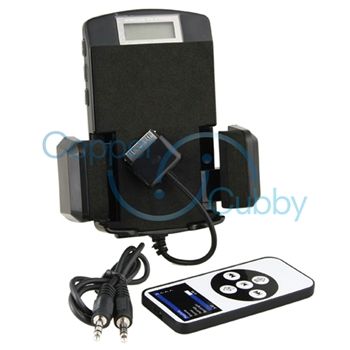 Car Fm Transmitter Charger Cradle Stand Holder For Apple iPhone 4 4G 