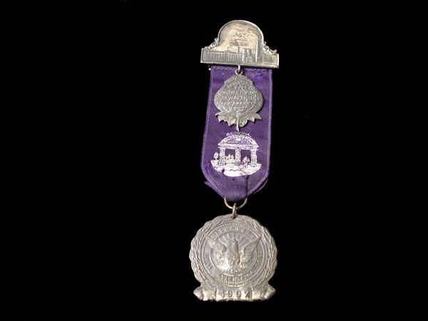 1907 ATLANTA GA COTTON GROWERS & MANUFACTURERS REUNION BADGE  