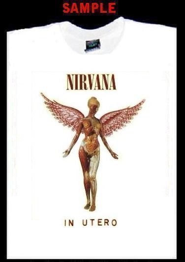 NIRVANA IN UTERO CUSTOM T SHIRT TEE kurt cobain T206  