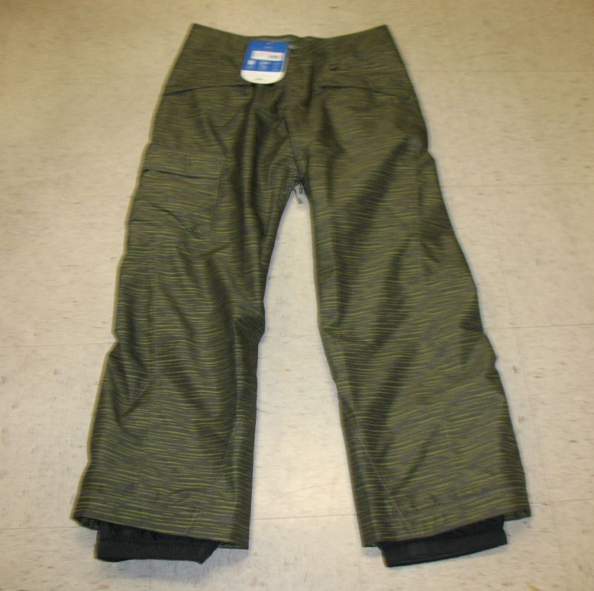 PATAGONIA MENS SNOWSHOT PANTS BLIZZARD/ ALPHA GREEN LARGE  