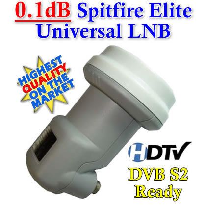 SPITFIRE ELITE 0.1dB Ku Universal Linear Satellite LNB  