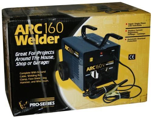 New Pro Series 160 Amp Arc Welder   Single Phase 230 Volt  