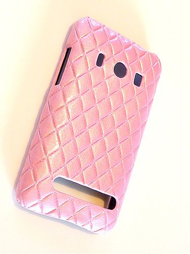 For HTC EVO 4G Sprint Chic Designer Pink Leather Case Faceplate 