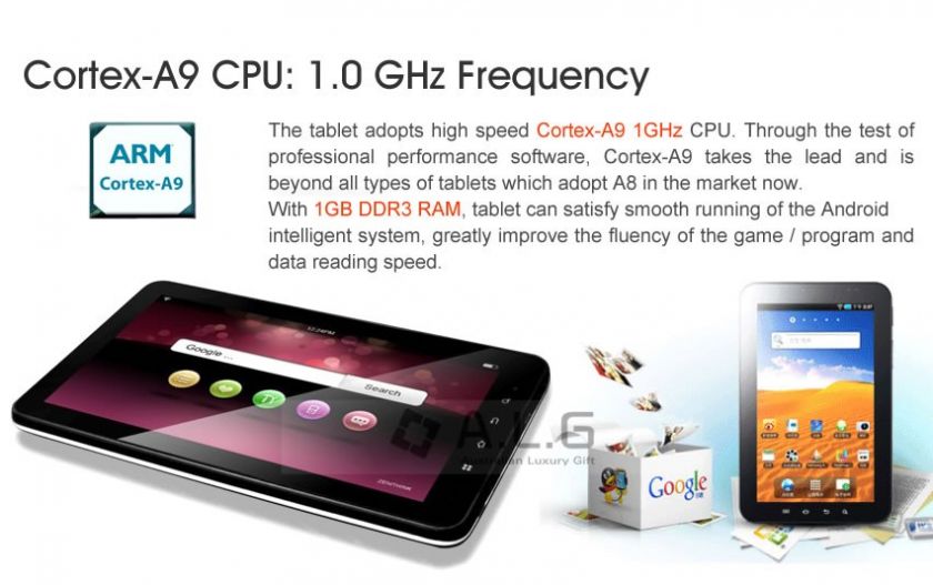 10.1 Google Android 4.0 Capacitive Multi Touch Screen WiFi HDMI UMPC 