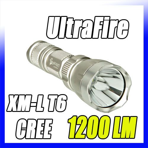 1200 LM UltraFire CREE XML XM L T6 5 Modes LED Flashlight Torch  