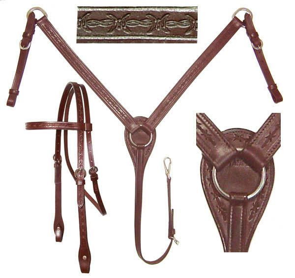   Breast Collar Matching Split Reins Matching Saddle Pad 32 Girth