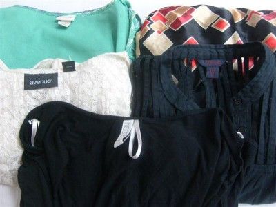 Plus Size LOT of 5 stylish Trendy Cute Blouses Tops Shirts 3X 22 24 