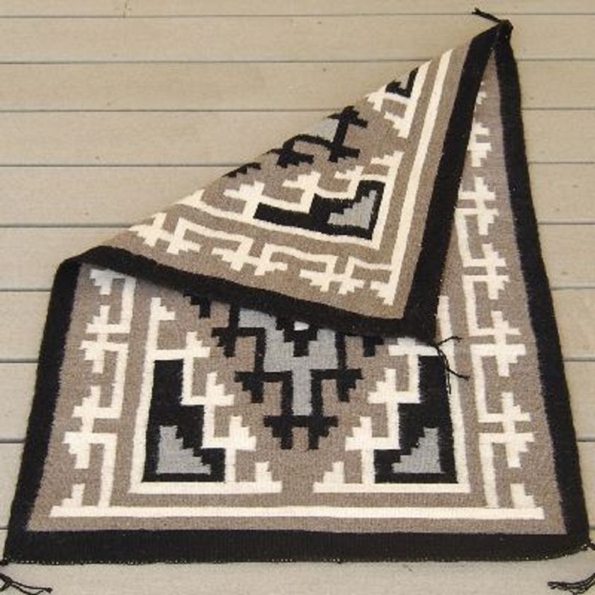 Authentic Native American Navajo Indian Wool Rug  