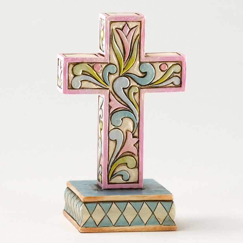 Jim Shore Mini Cross Heartwood Creek NEW Easter baptism communion 