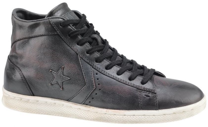 CONVERSE BY JOHN VARVATOS PRO LEATHER HI BLACK SNEAKERS  