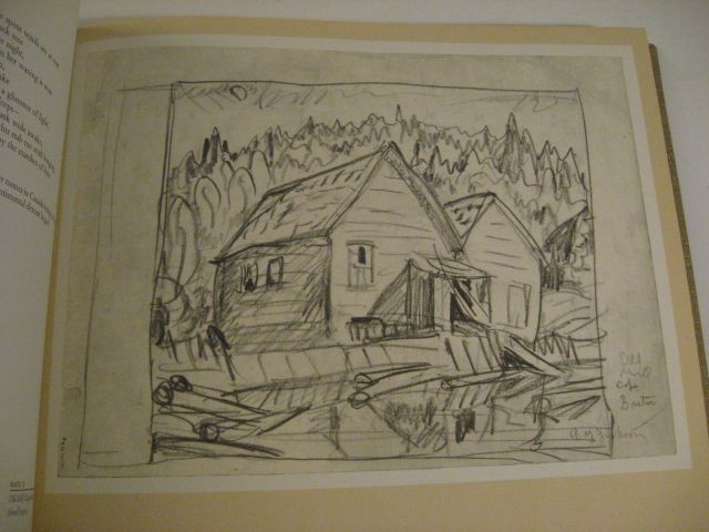 1968 A.Y. JACKSON PENCIL ILLUSTRATIONS OF RURAL CANADA  