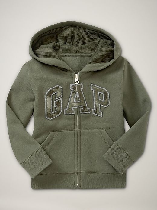 NWT BABY GAP CAMO ARCH LOGO HOODIE GREEN 4T 4 YEARS BOY  