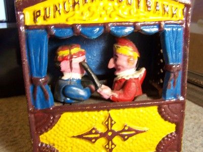 VINTAGE PUNCH AND JUDY BANK MID 60 REPRO VGC  