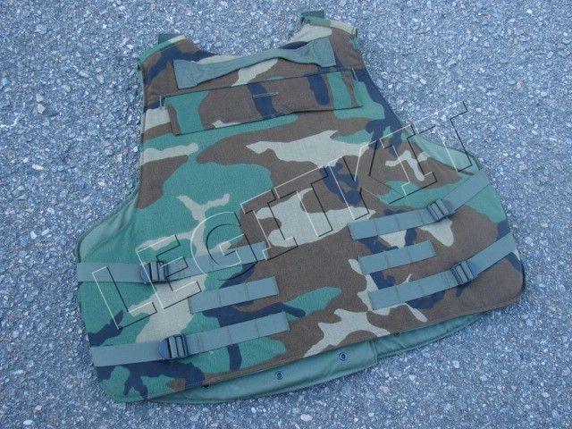 Interceptor IBA OTV Body Soft Armor Vest Point Blank Woodland LARGE 