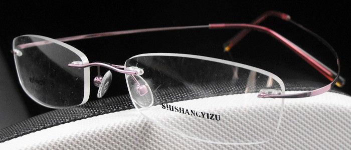 15pcs/Lot rimless hingeless titanium eyeglasses frame  