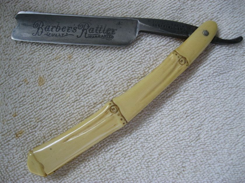 SHEFFIELD RAZOR Co., BARBERS RATTLER, SHEFFIELD, ENGLAND STRAIGHT 