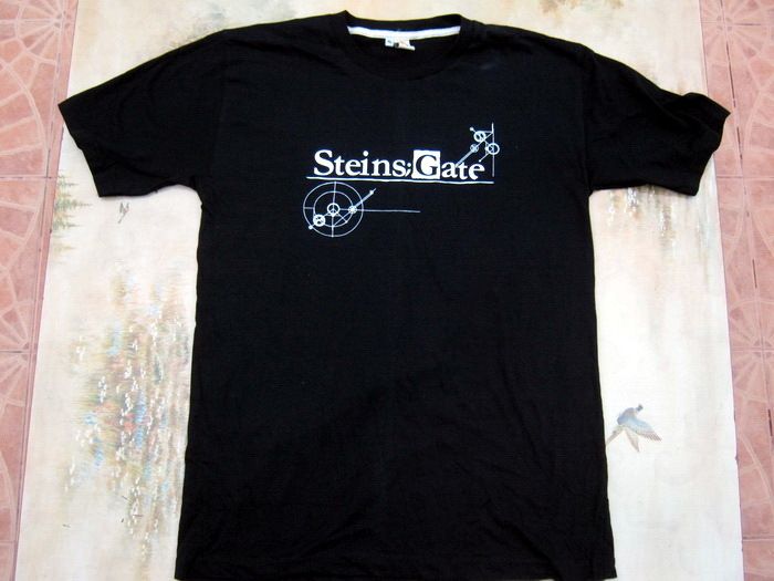 Steins Gate Okabe Rintaro Time Machine T shirt Anime  