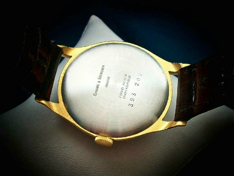 RARE BAUME & MERCIER GAMES MEN’S GOLD – PLATED . NO RES  