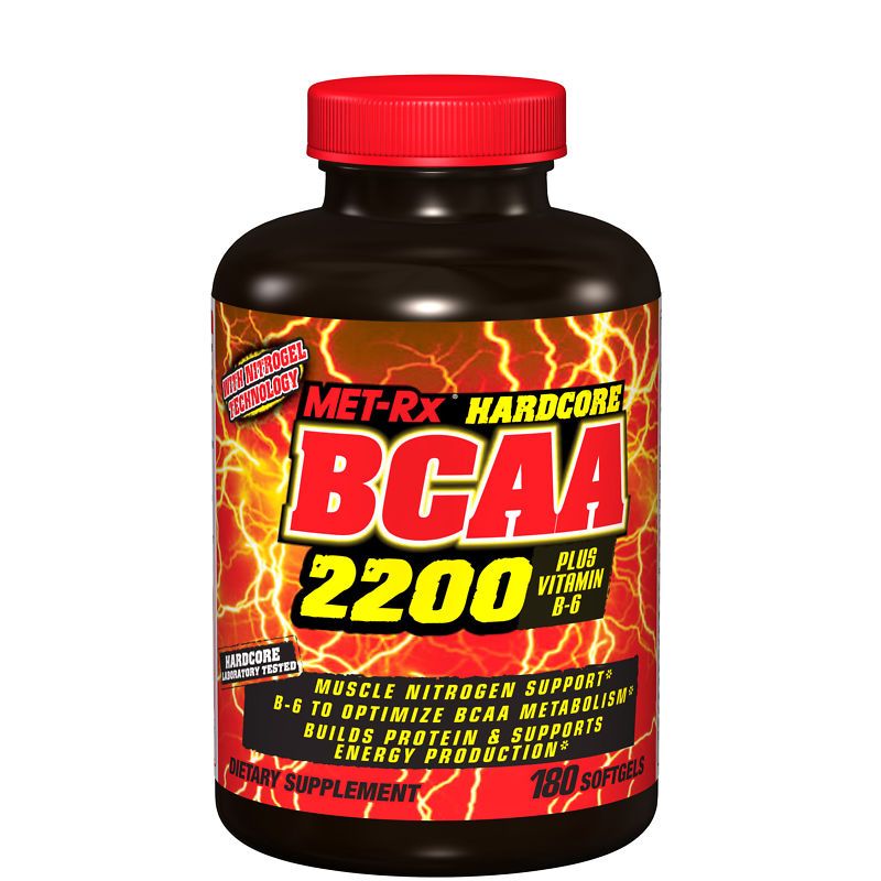 MET Rx BCAA 2200 180 Softgels NEW  