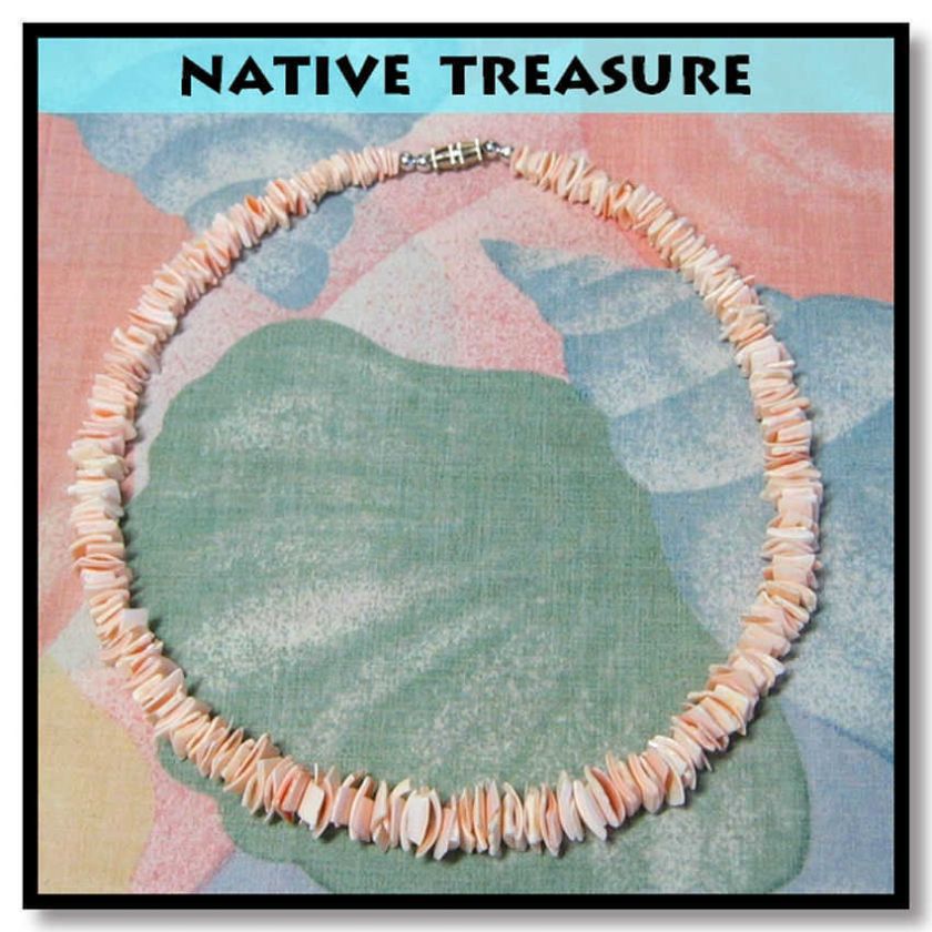 NEW PINK CHIP PUKA SHELL NECKLACE BEACH PUCA CHOKER  