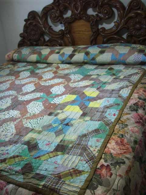 FAB VINTAGE BABY DAVY CROCKETT QUILT #C336  