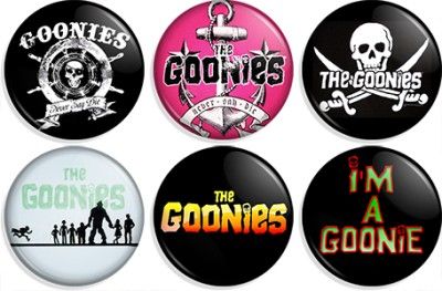 THE GOONIES Pin Button Pinback Badges sloth chunk  