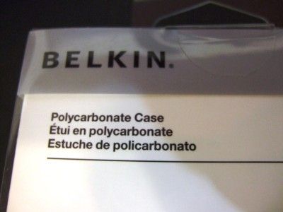 NEW BELKIN IPOD NANO 5TH GEN CLEAR SHIELD HARD CASE 722868744093 