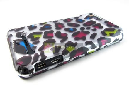 BIZARRE LEOPARD Hard Shell Case Cover Motorola Droid Milestone X X2 