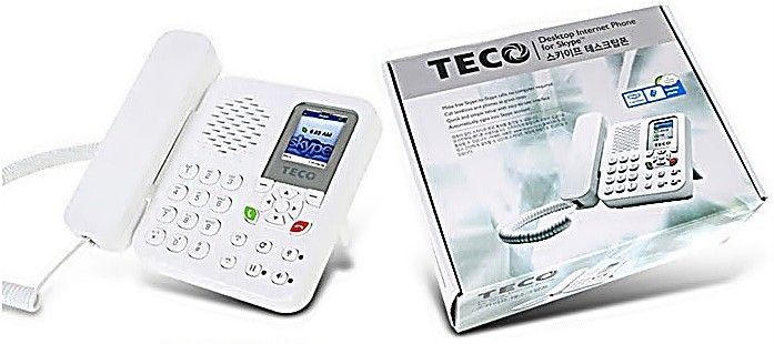 Teco Desktop Internet Phone For Skype No PC Required  