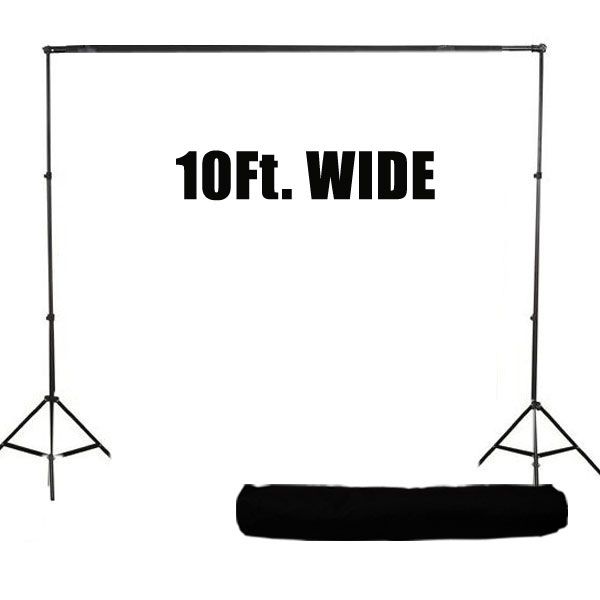 Black + W Photography Backdrop Photo Stand Muslin Kit 847263089874 