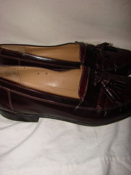   BALLY LUCIO CROCODILE SKIN Tassell Loafers Sz 8 D Crocs Italy  