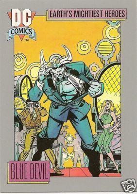 BLUE DEVIL #37 1991 DC Cosmic card JLA SHADOWPACT  