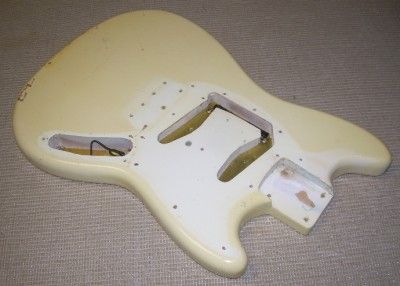 Vintage 1964 Fender Duo Sonic Body with Original Olympic White Finish 